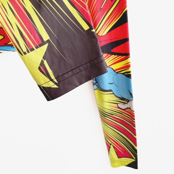 DC Comics Superman Womens Leggings Large Red Blue Yoga Halloween Character Small - Picture 5 of 11